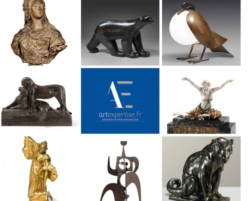 Albéric Collin, estimation gratuite sculptures